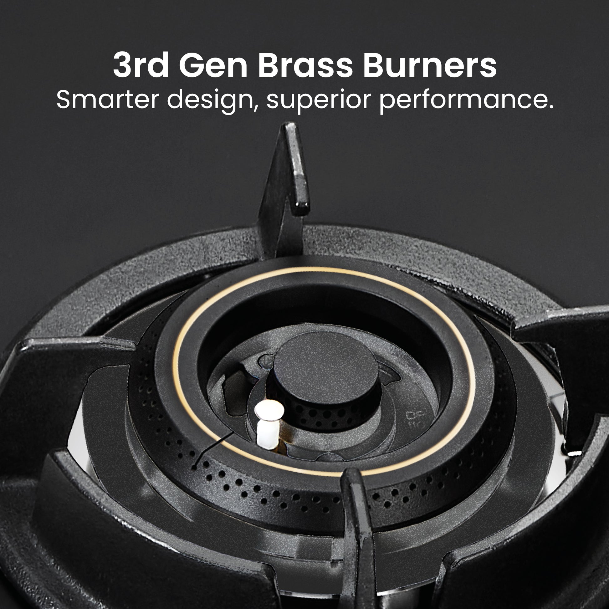 Sunshine Carnival Plus 784 Brass Burner Matt Finish Super Slim Tablet Hob 4 Burner Auto Ignition