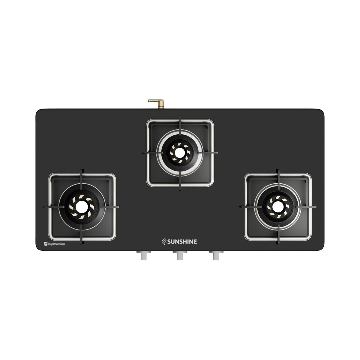 Aircross 3 Burner Gas Stove Manual Ignition