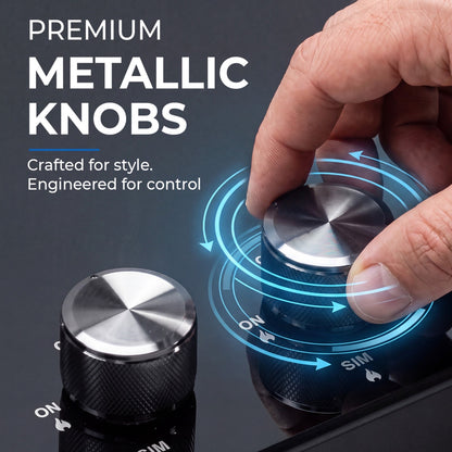 Shine Rhombus Hob Cooktop | SABAF Italian Valves
