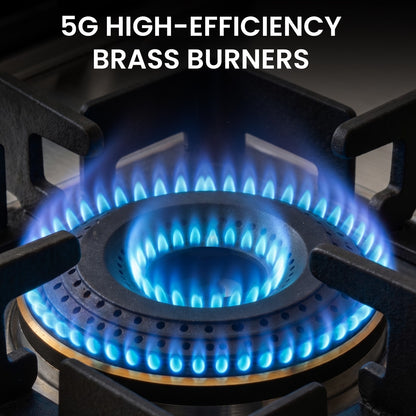 Thunder 3 Burner Stainless Steel Gas Stove | 5 Year Body & Burner Warranty | 5G Technology
