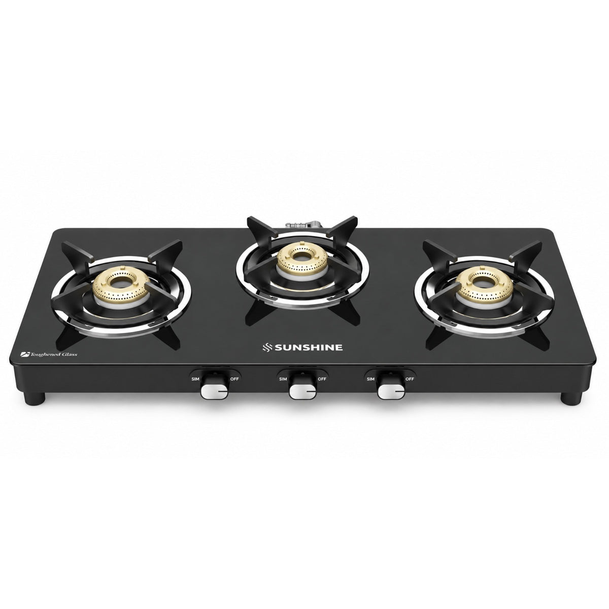 Sunshine Phoenix 3 Burner Gas Stove Cooktop Manual Ignition