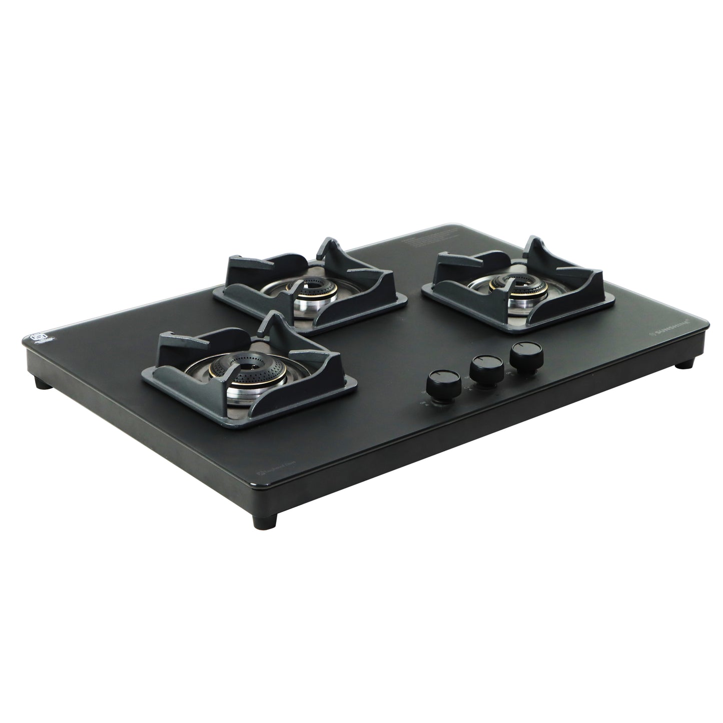 Sunshine Shine Platinum Three Burner Gas Stove/Hob Top Auto Ignition