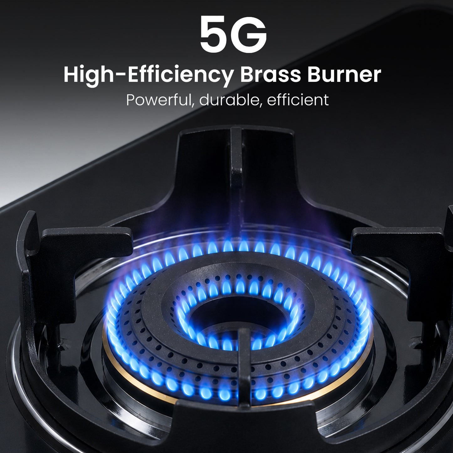 Sunshine Regal Pro 4 Burner Gas Stove Toughened Glass Cooktop Manual Ignition