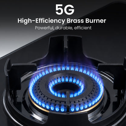 Sunshine Regal Pro 4 Burner Gas Stove Toughened Glass Cooktop Manual Ignition