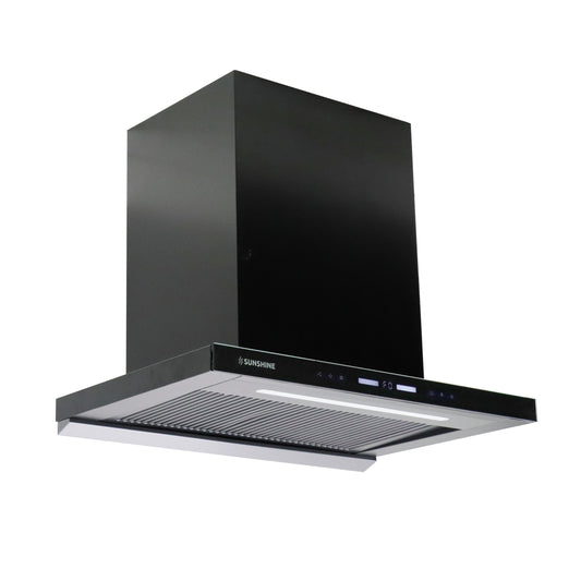 Sunshine Camellias Chimney – 2000 m³/hr Suction, Ultra-Slim Design, Elegant Glass Finish, Largest LED Panel