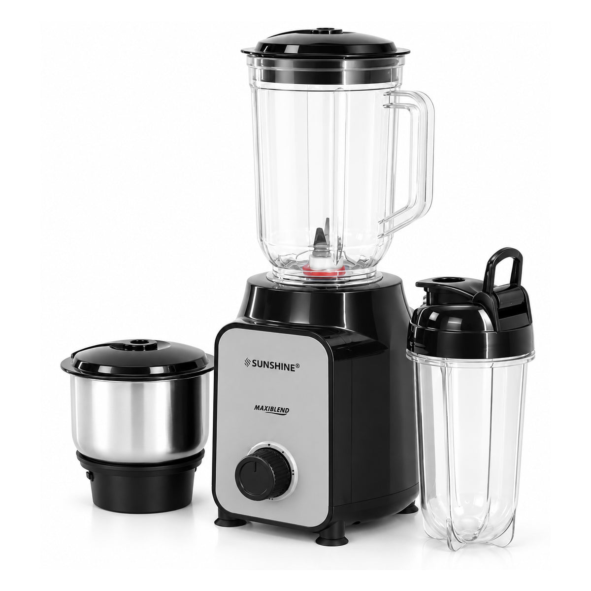 MaxiBlend Nutri Blender | 500W Mixer Grinder with 3 Jars