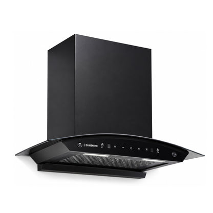 Fiesta 60 Matte Black Auto Clean Chimney | 1300 m³/h