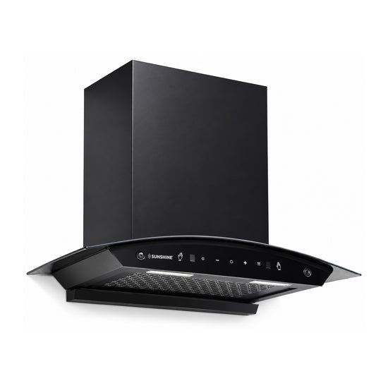 Fiesta 60 Matte Black Auto Clean Chimney | 1300 m³/h