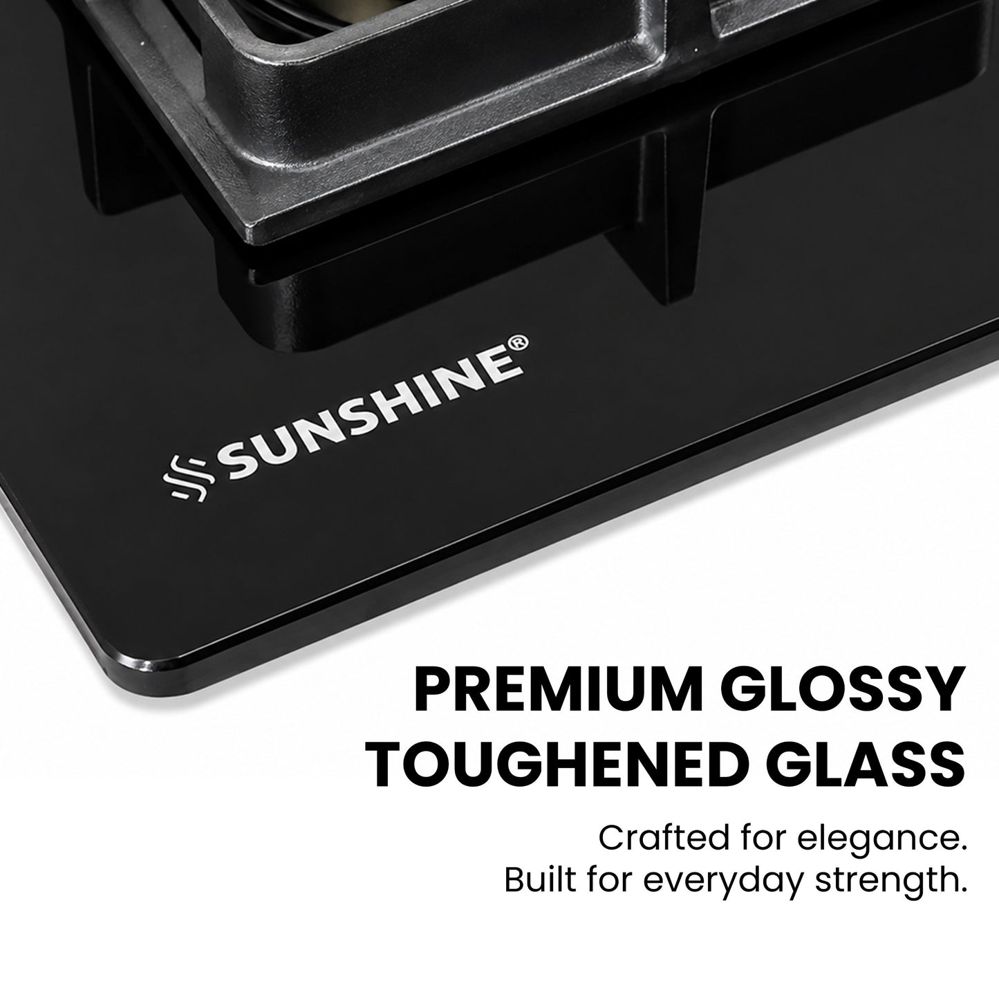 Sunshine Galio Built-in Hob | 5-Year Warranty | Glossy Toughened Glass | Auto Ignition