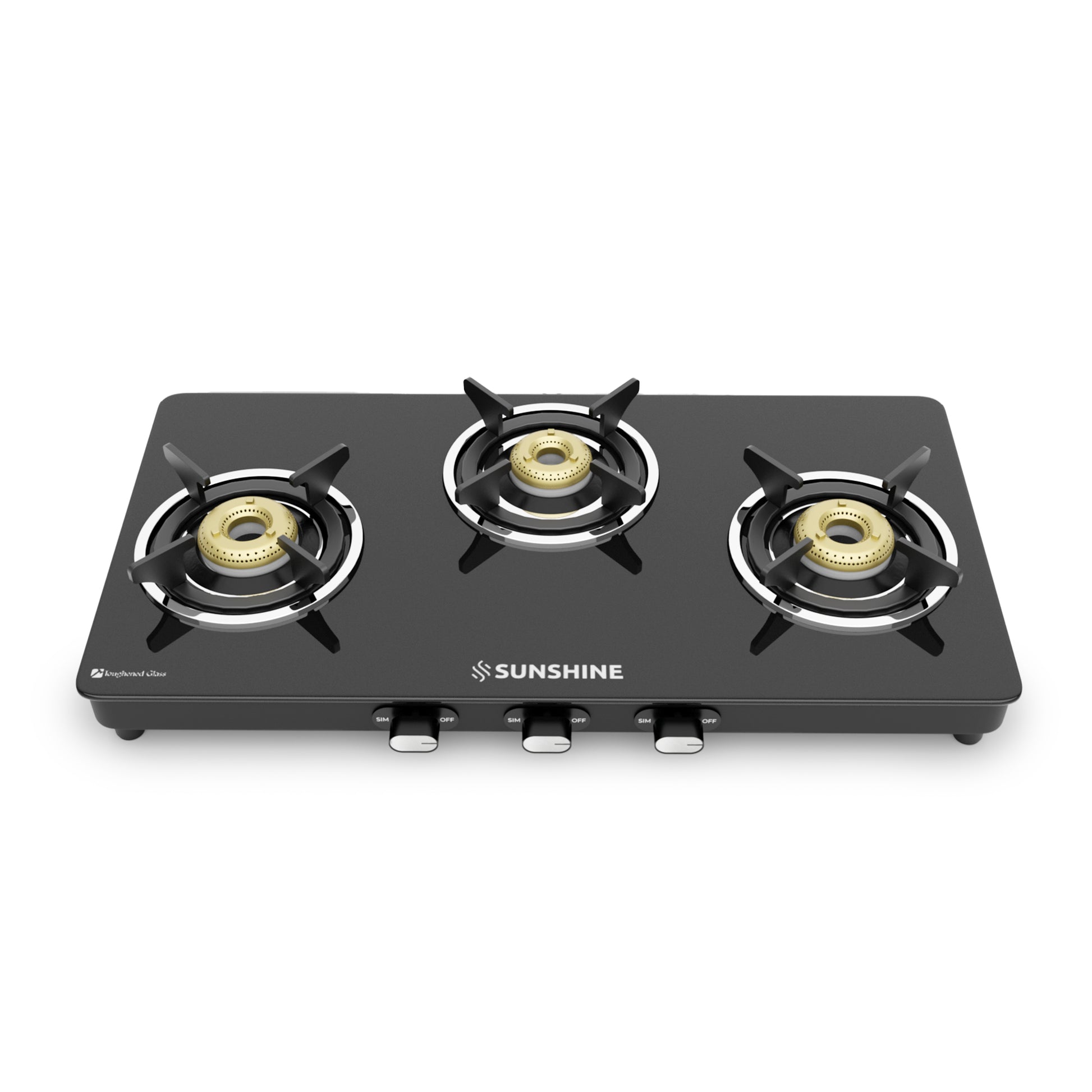 Sunshine Phoenix 3 Burner Gas Stove Cooktop Manual Ignition