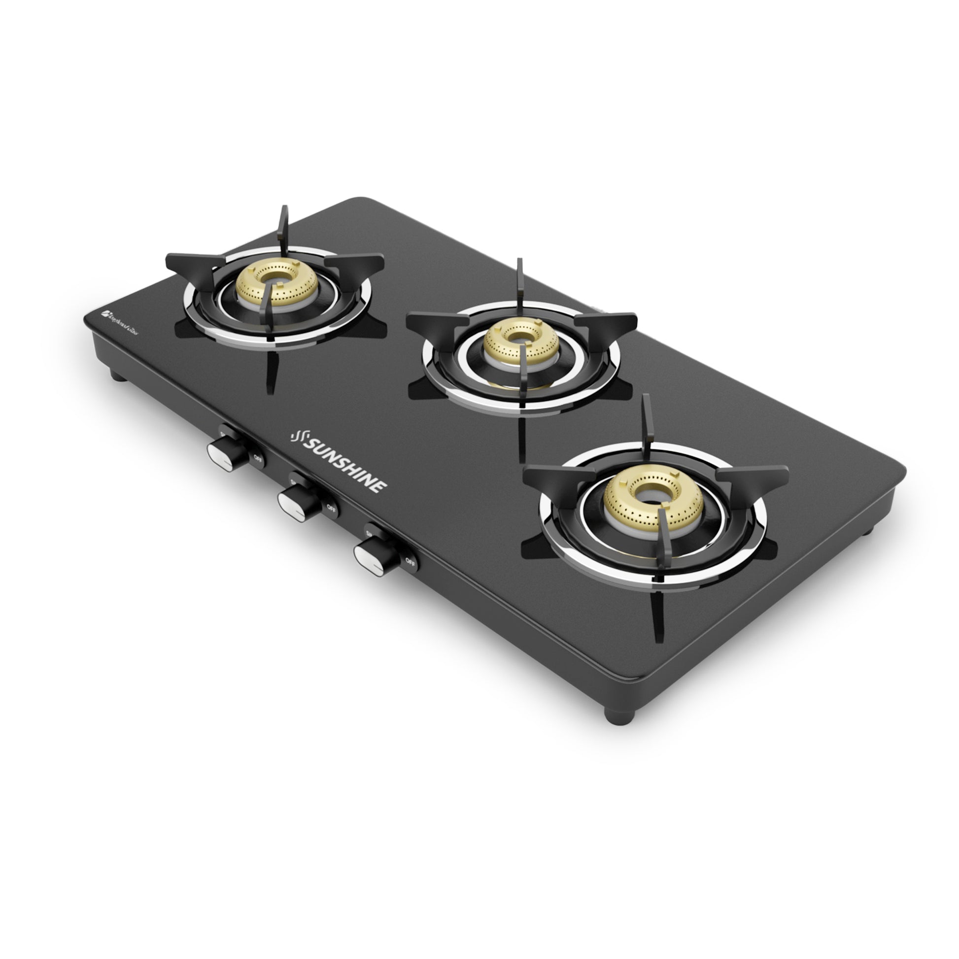Sunshine Phoenix 3 Burner Gas Stove Cooktop Manual Ignition