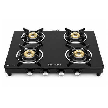 Sunshine Phoenix 4 Burner Gas Stove Cooktop Manual Ignition