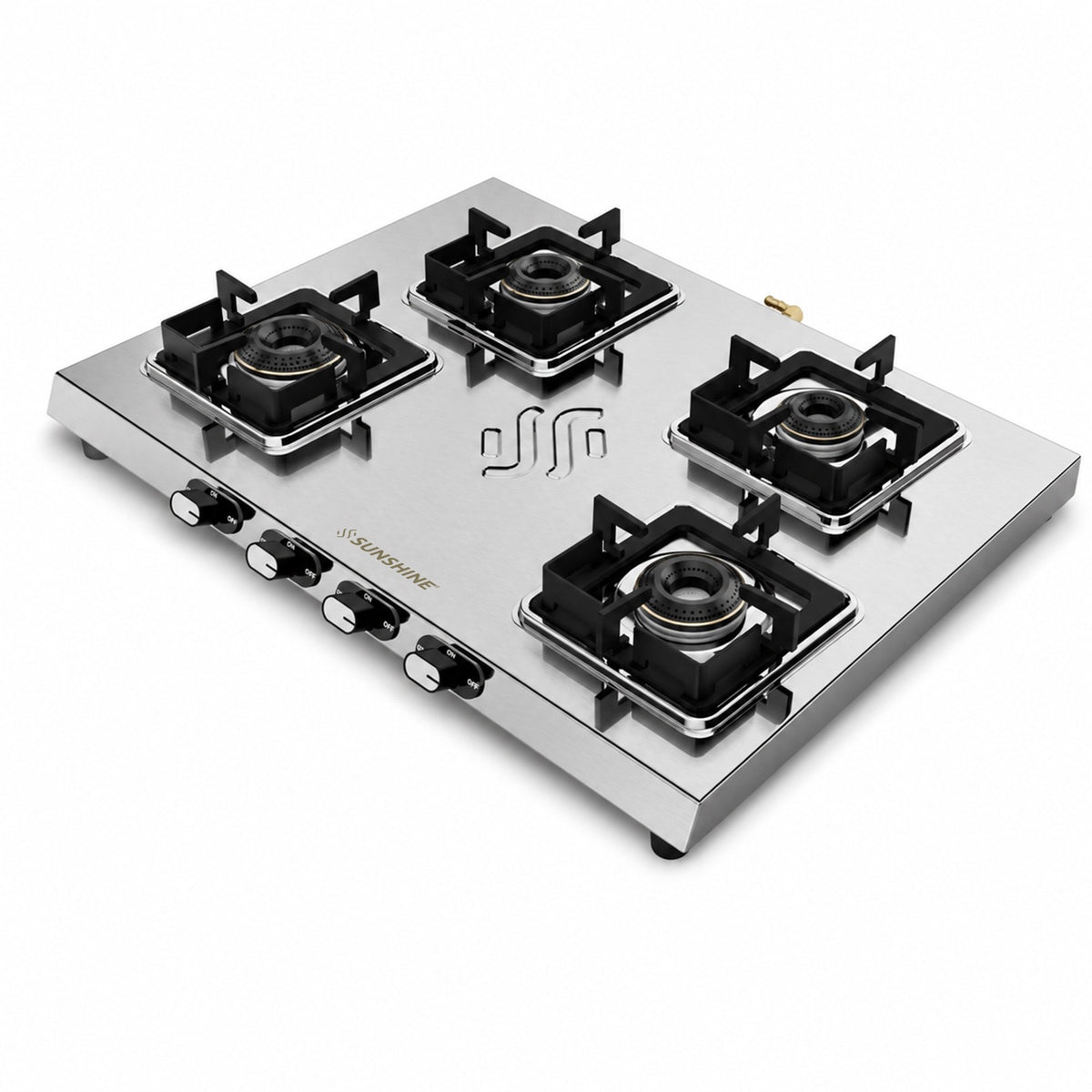 Thunder 4 Burner Stainless Steel Gas Stove | 5 Year Body & Burner Warranty | 5G Technology