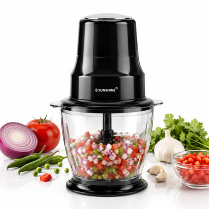 TurboChop Electric Chopper | 3-in-1 Chopping, Mincing & Whisking