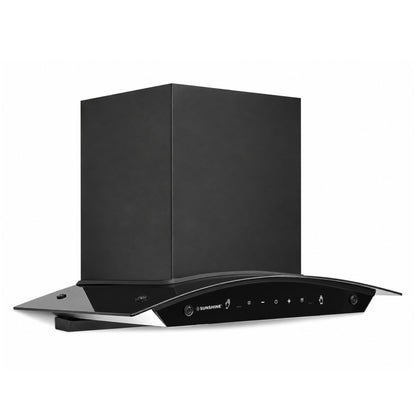 Fiesta 60 Matte Black Auto Clean Chimney | 1300 m³/h