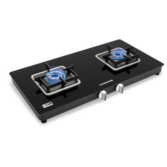 Sunshine Slimmest Aircross 2 Burner Gas Stove Manual Ignition