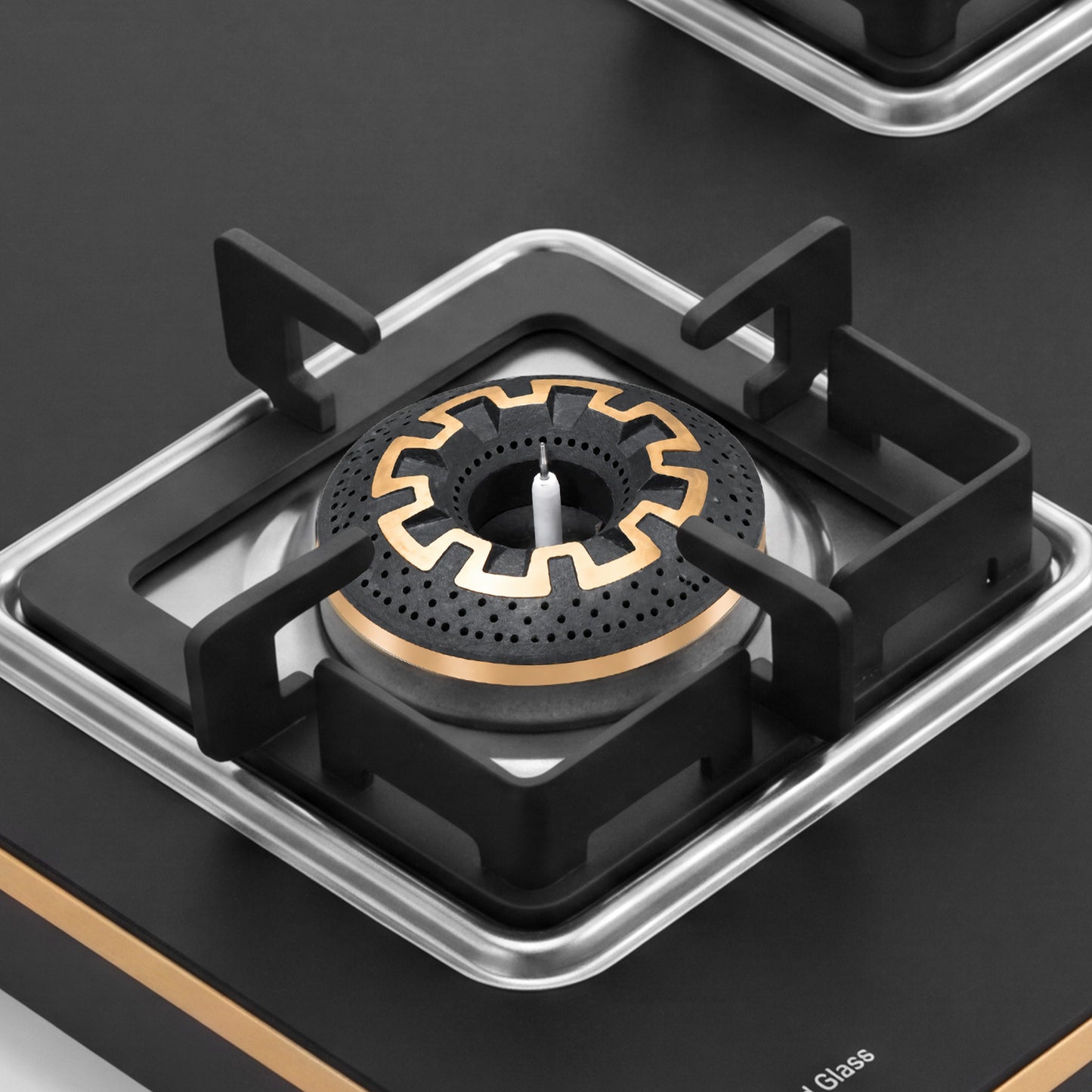 Shine Gold Hob Cooktop | SABAF Italian Valves | 3 & 4 Burners